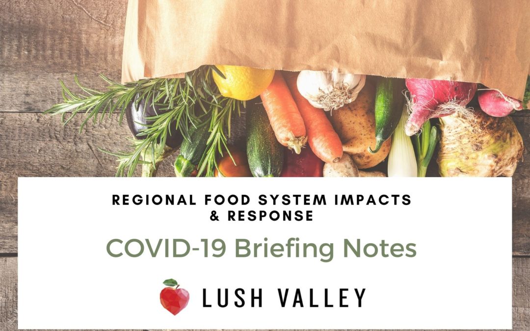COVID-10 Food Security Briefing Notes